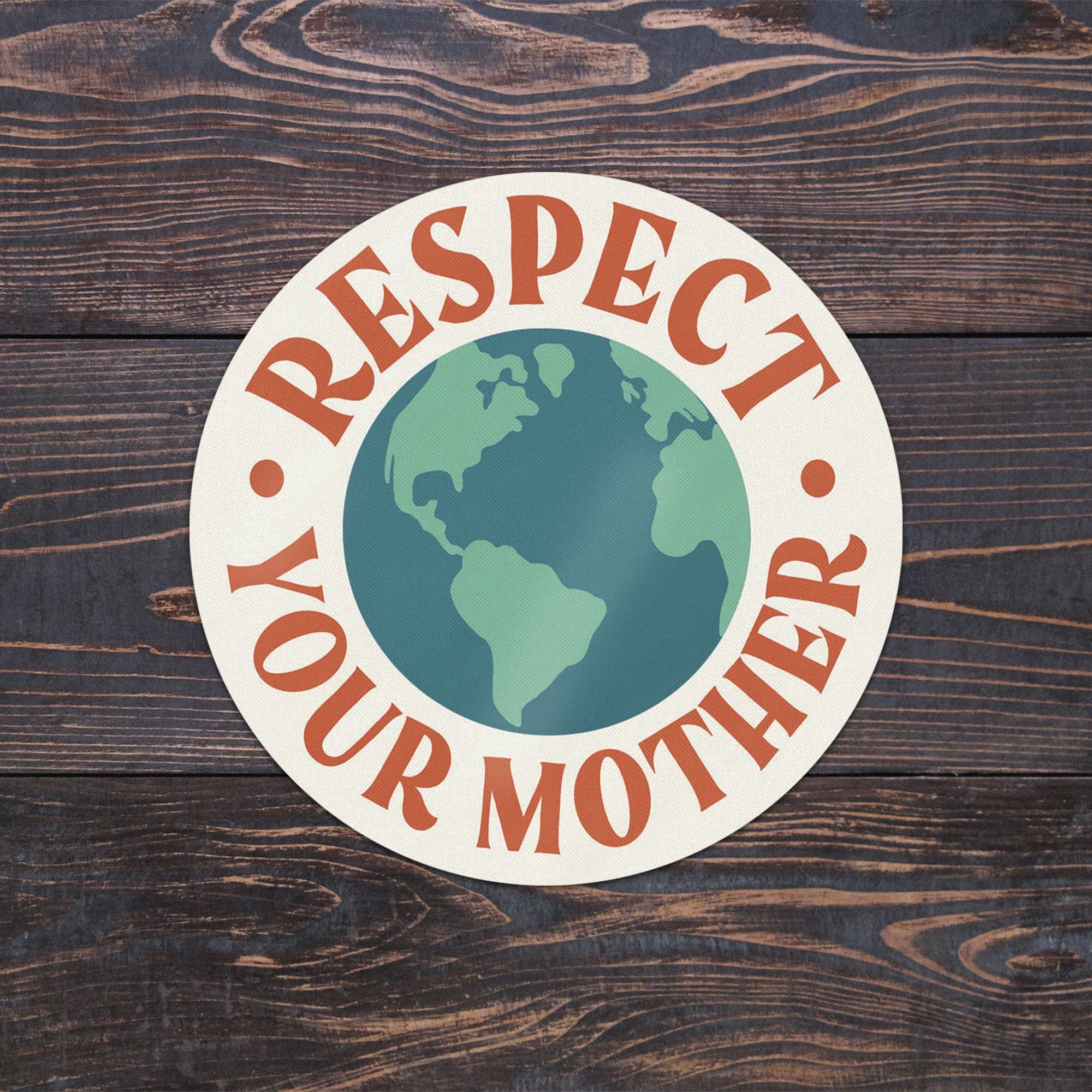 Respect Your Mother 3x3 Sticker – Amber Share Design