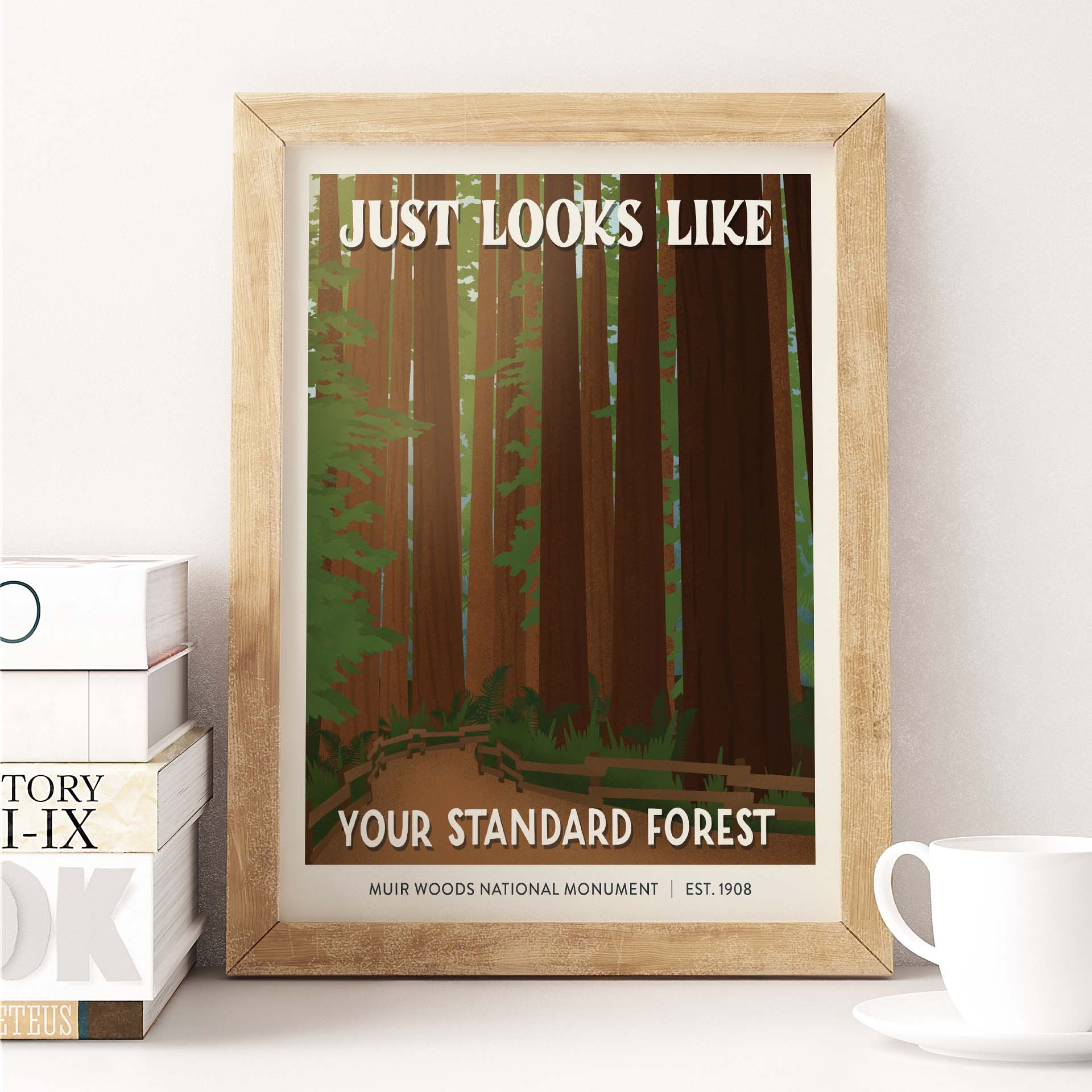 Subpar Parks American Public Lands – 8x10 Prints - Amber Share Design-Muir Woods National Monument