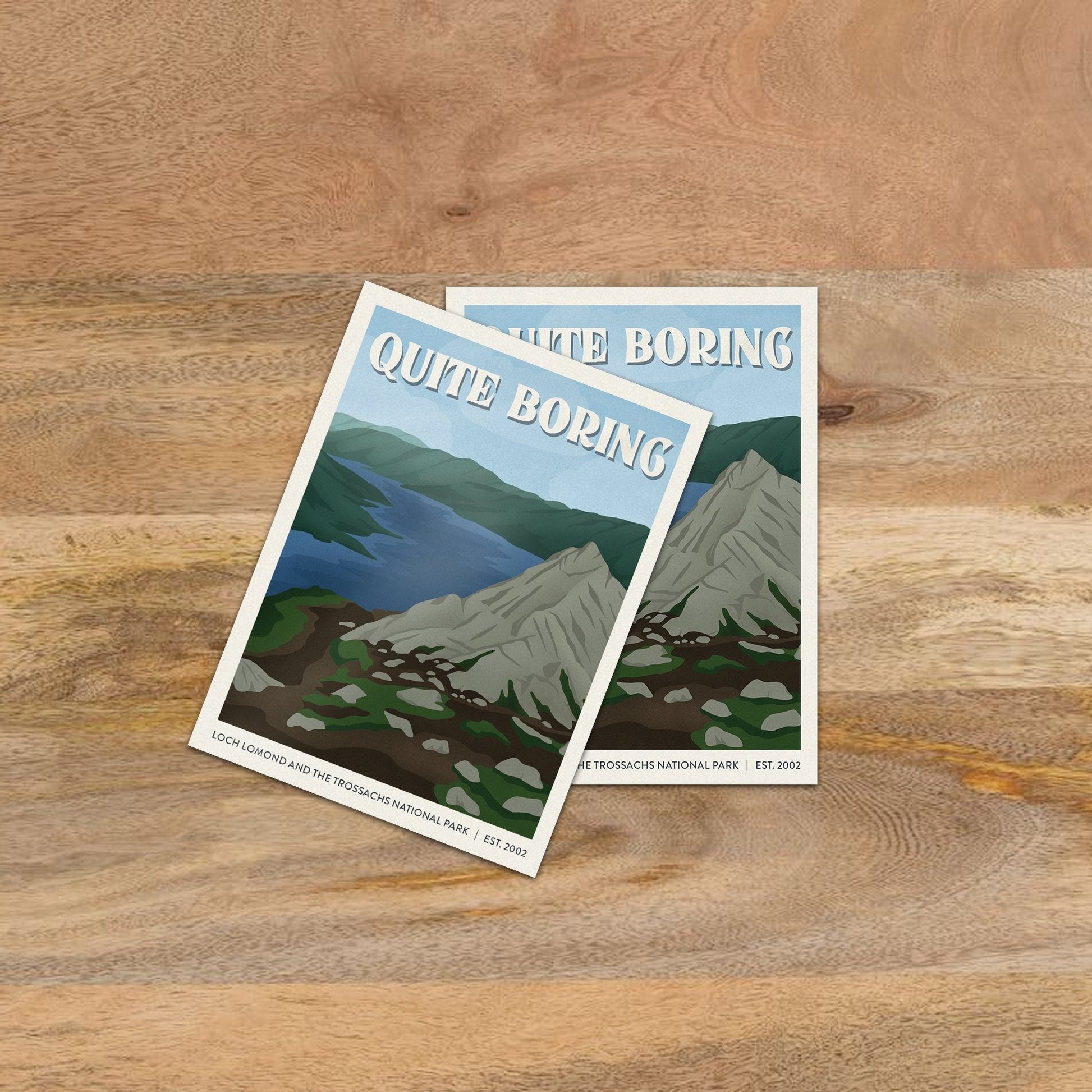 Subpar Parks International Parks - Sticker - Amber Share Design-Loch Lomond and the Trossachs National Park (UK)--