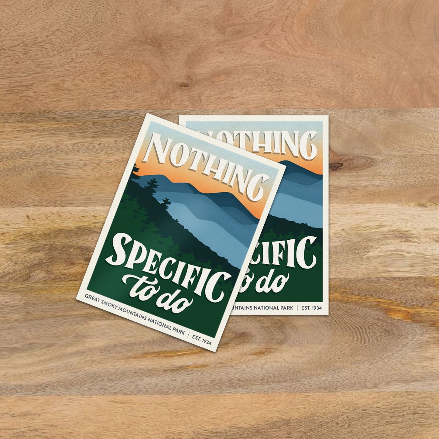 Subpar Parks Sticker (SINGLES) - Amber Share Design-Great Smoky Mountains--