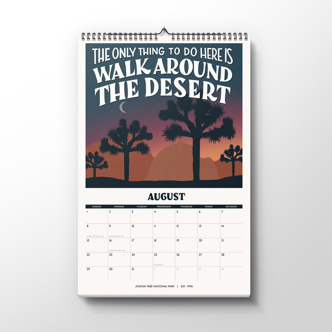 Subpar Parks 2027 Illustrated National Parks Wall Calendar - PREORDER