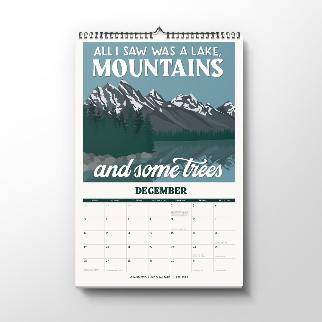 Subpar Parks 2027 Illustrated National Parks Wall Calendar - PREORDER