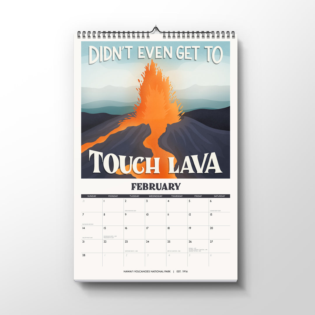 Subpar Parks 2027 Illustrated National Parks Wall Calendar - PREORDER