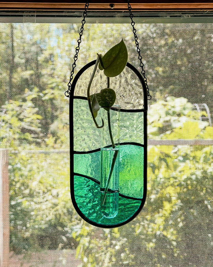 Plant Propagator Stained Glass Suncatcher
