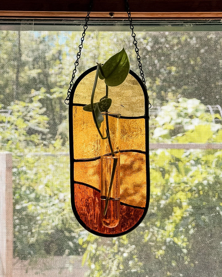 Plant Propagator Stained Glass Suncatcher