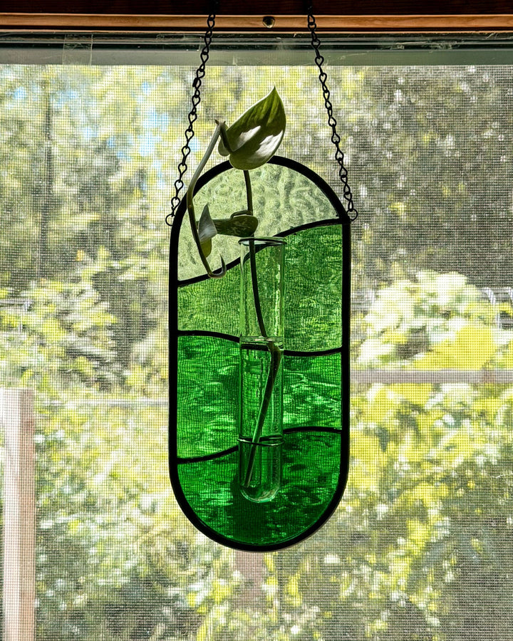 Plant Propagator Stained Glass Suncatcher