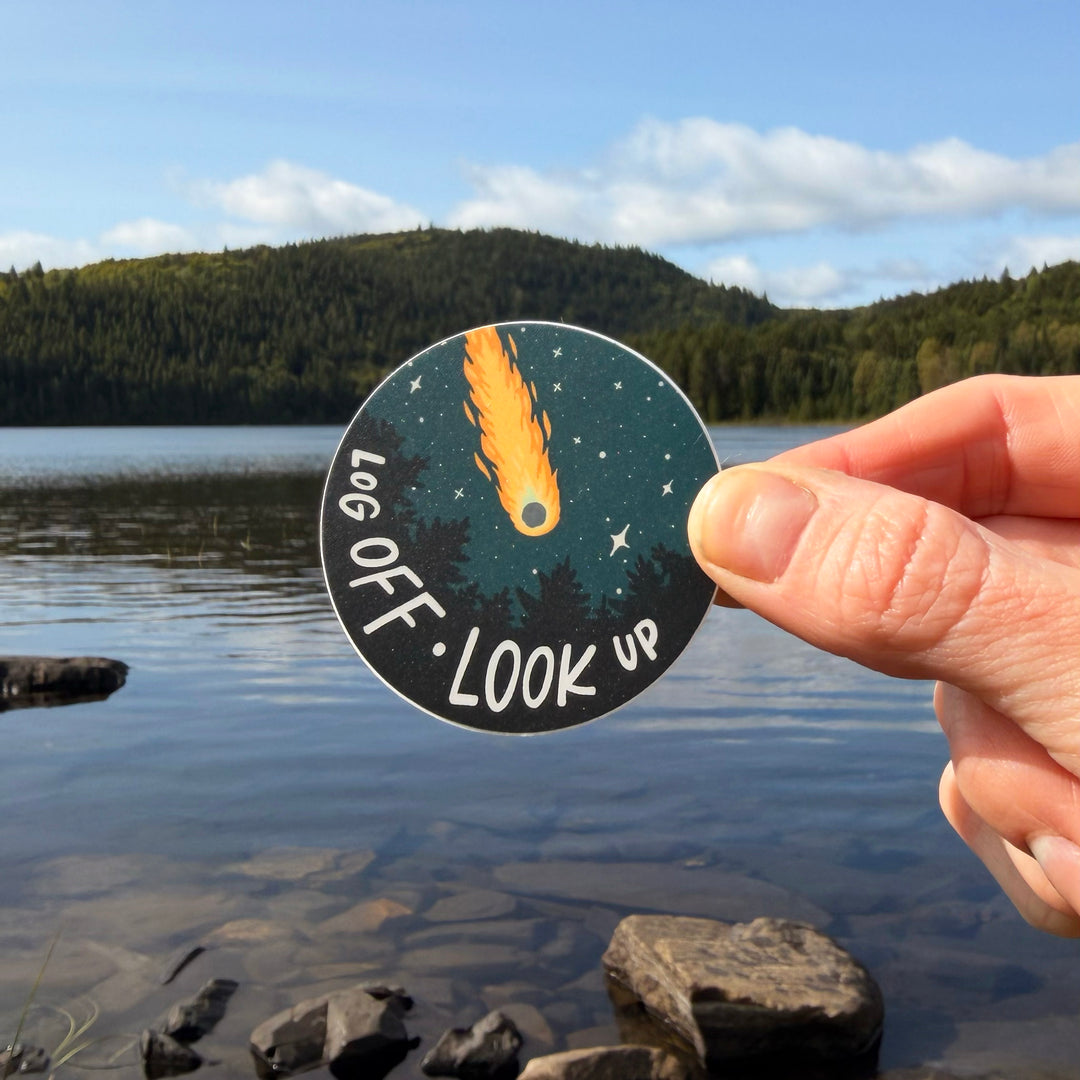 Log Off, Look Up Vinyl Sticker