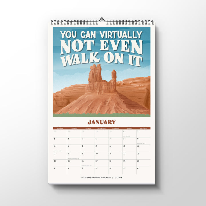 Subpar Parks 2027 Illustrated National Parks Wall Calendar - PREORDER