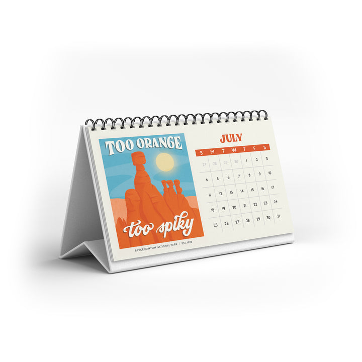Subpar Parks 2027 Illustrated National Parks Desk Calendar - PREORDER