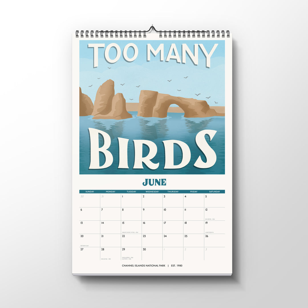 Subpar Parks 2027 Illustrated National Parks Wall Calendar - PREORDER