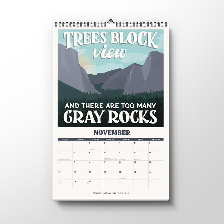 Subpar Parks 2027 Illustrated National Parks Wall Calendar - PREORDER