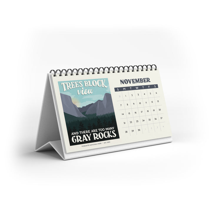 Subpar Parks 2027 Illustrated National Parks Desk Calendar - PREORDER