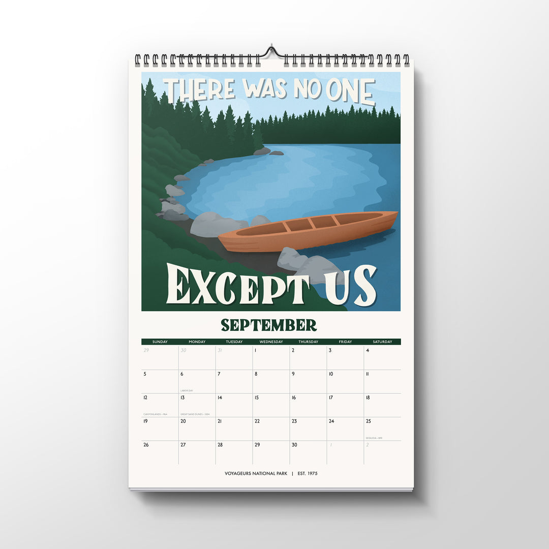 Subpar Parks 2027 Illustrated National Parks Wall Calendar - PREORDER
