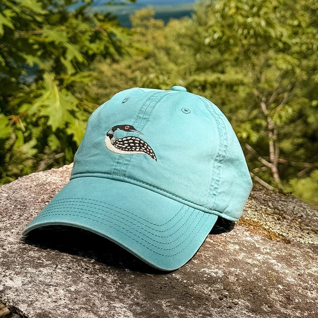 Folk Art Loon Baseball Cap - Amber Share Design - 
