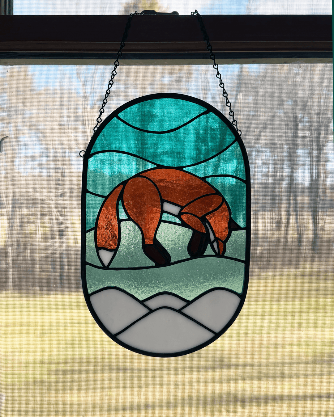 Fox Suncatcher - Amber Share Design - 