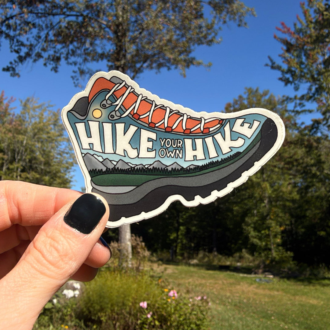 Hike Your Own Hike Vinyl Sticker - Amber Share Design - 