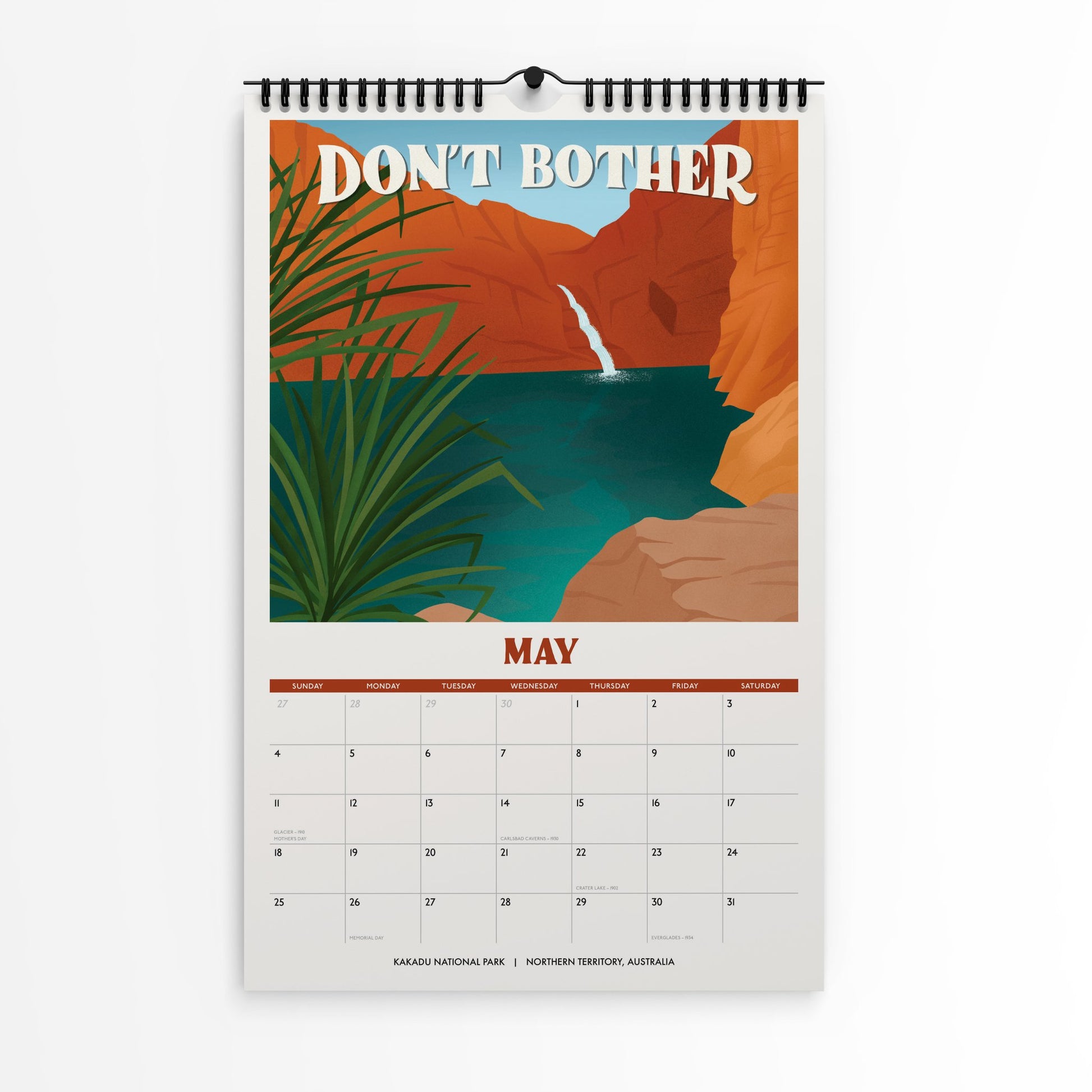 Subpar Parks 2025 Illustrated International Parks Calendar - Amber Share Design - 