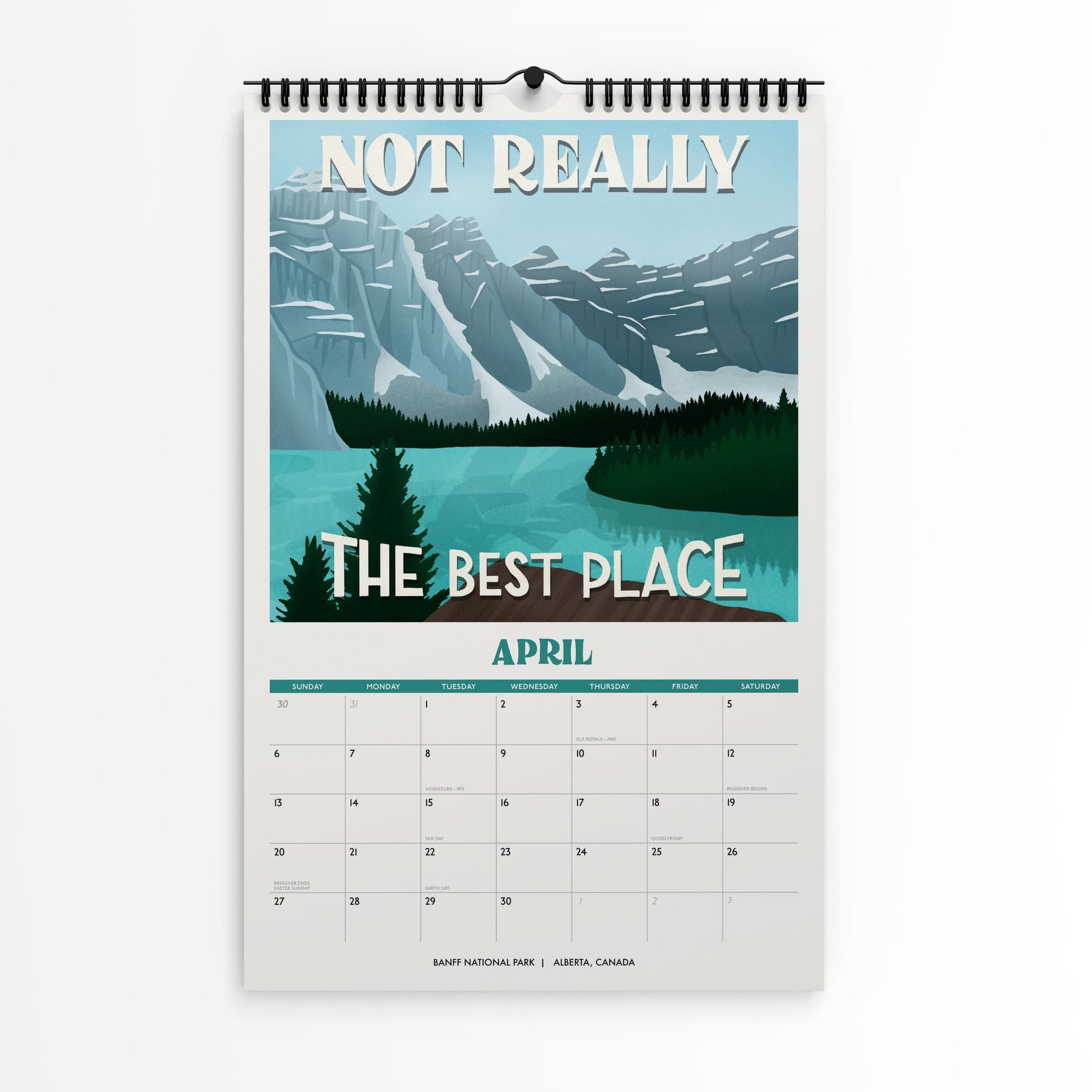 Subpar Parks 2025 Illustrated International Parks Calendar - Amber Share Design - 