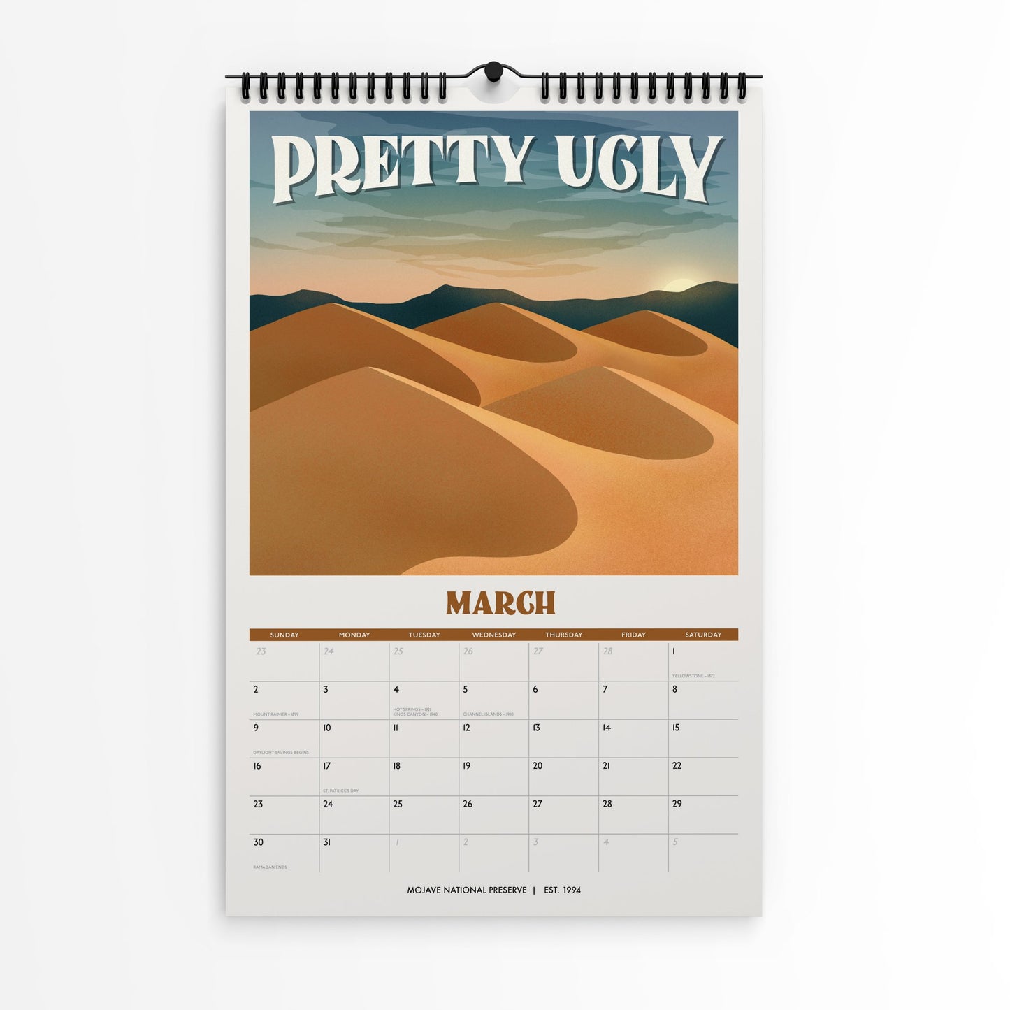 Subpar Parks Illustrated US National Parks 2025 Calendar – Amber Share Design subpar-parks-illustrated-us-national-parks-2025-calendar-amber-share-design