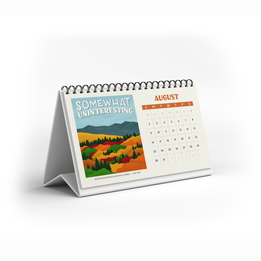 Subpar Parks 2026 Illustrated National Parks Desk Calendar PREORDER - Amber Share Design - 