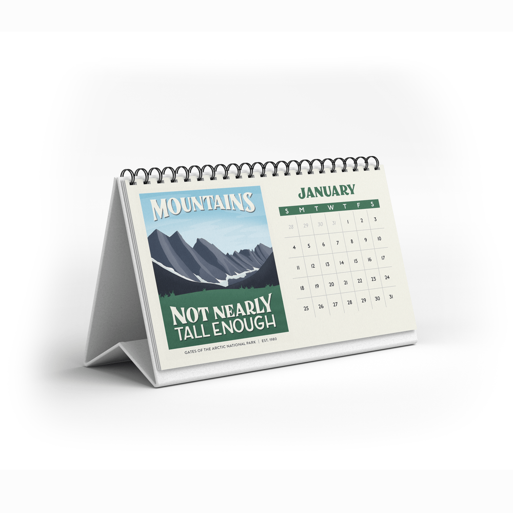 Subpar Parks 2026 Illustrated National Parks Desk Calendar PREORDER - Amber Share Design - 