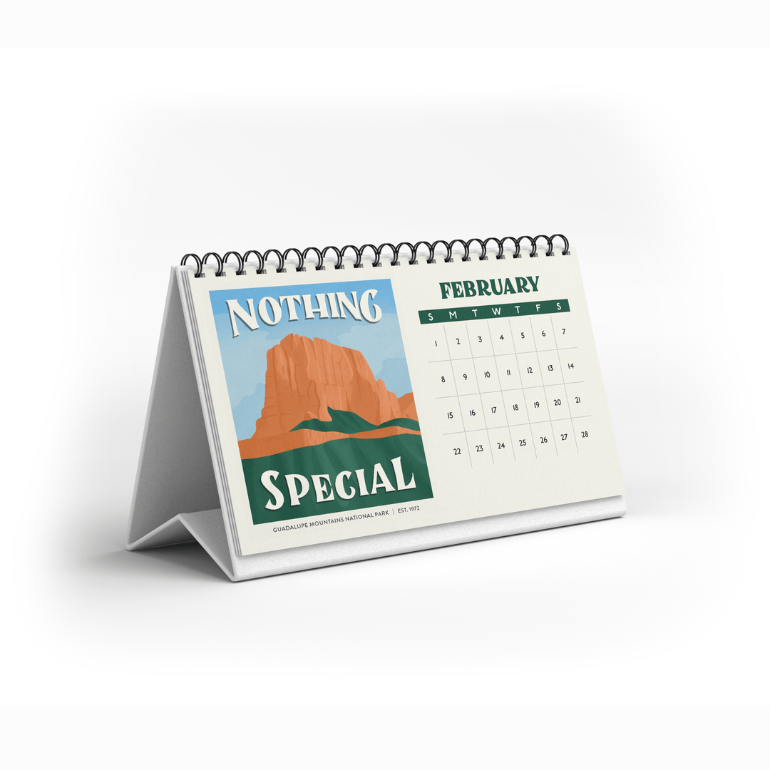 Subpar Parks 2026 Illustrated National Parks Desk Calendar PREORDER - Amber Share Design - 