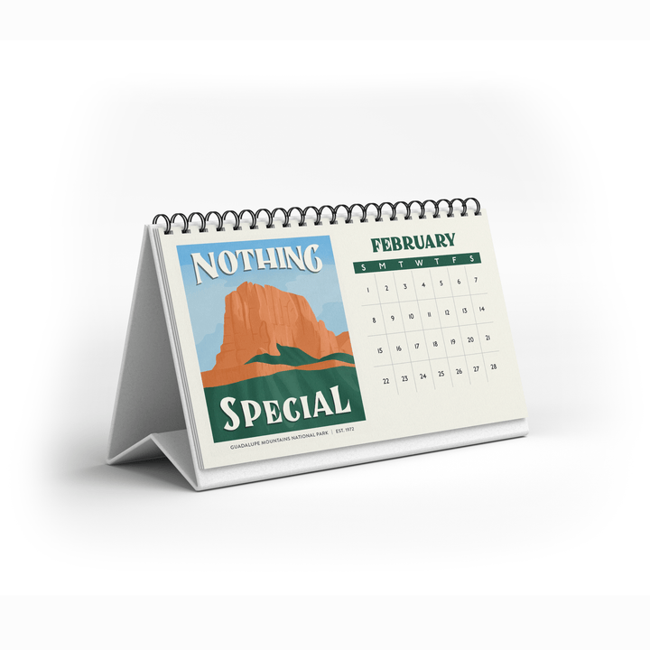 Subpar Parks 2026 Illustrated National Parks Desk Calendar PREORDER - Amber Share Design - 
