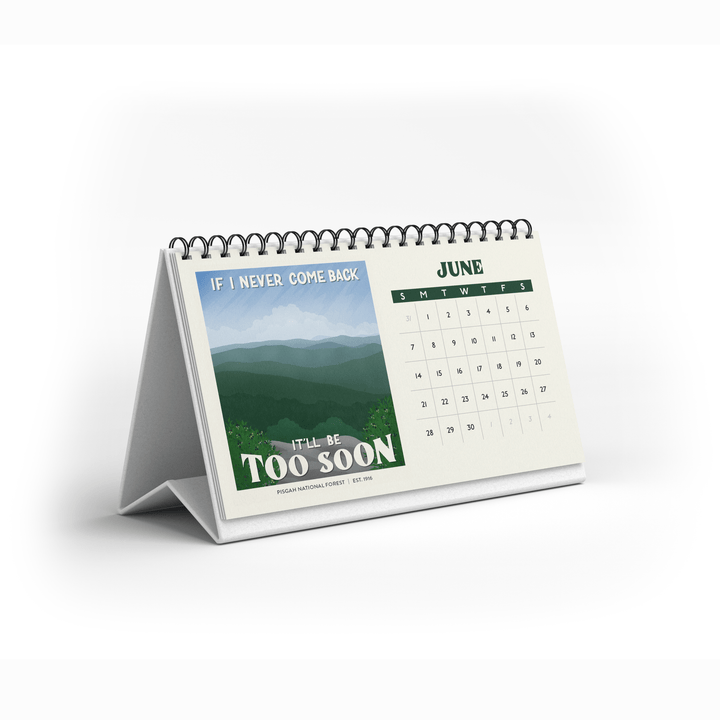 Subpar Parks 2026 Illustrated National Parks Desk Calendar PREORDER - Amber Share Design - 