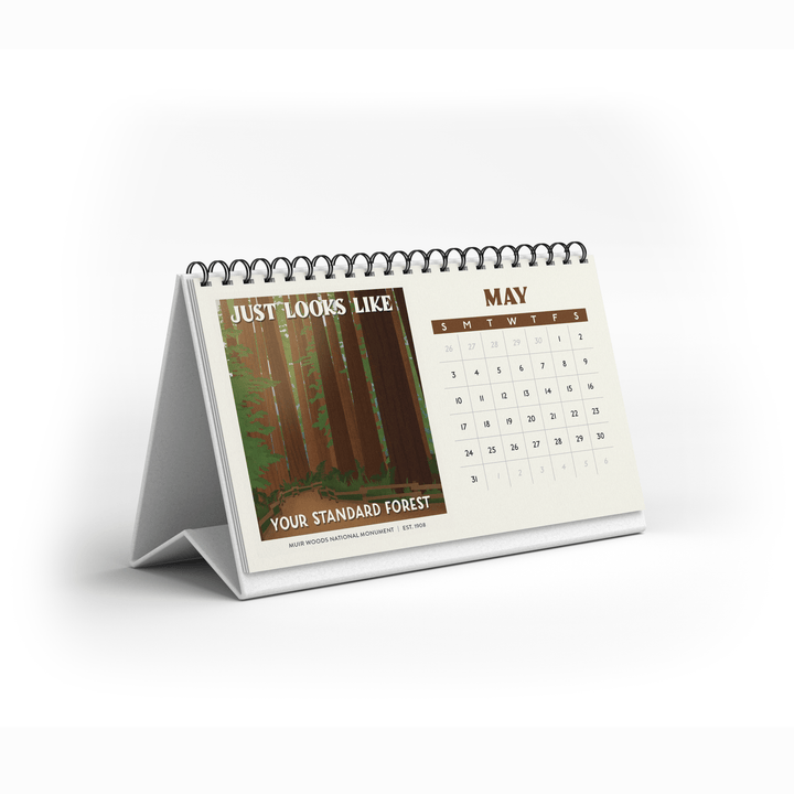 Subpar Parks 2026 Illustrated National Parks Desk Calendar PREORDER - Amber Share Design - 