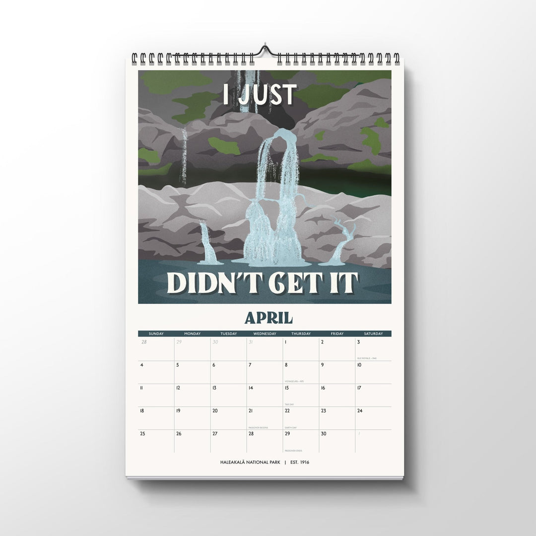 Subpar Parks 2027 Illustrated National Parks Wall Calendar - PREORDER - Amber Share Design - 