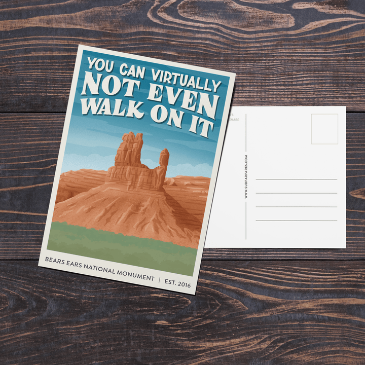 Subpar Parks American Public Lands Postcards - Amber Share Design-NEW Bears Ears National Monument - 