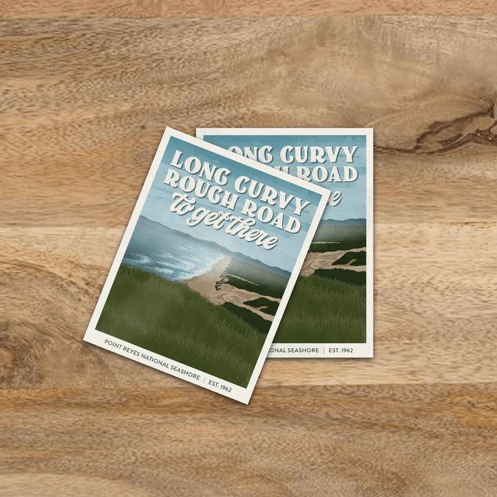 Subpar Parks American Public Lands Sticker (Singles) - Amber Share Design-NEW Point Reyes National Seashore - 