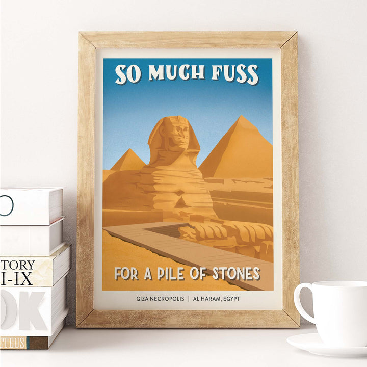 Subpar Parks International Parks - 8x10 Print - Amber Share Design - Giza Necropolis (Egypt) - 