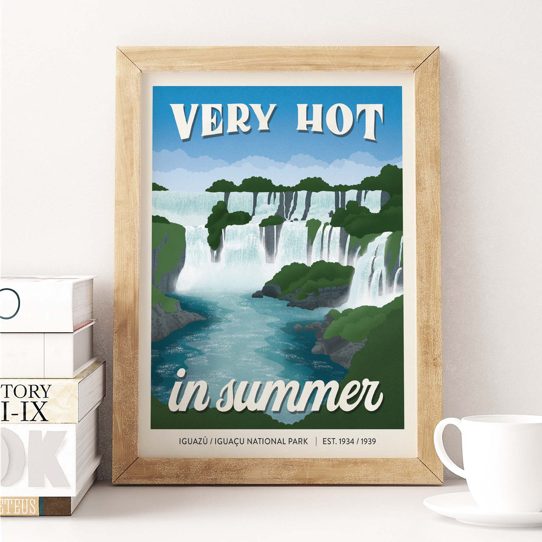 Subpar Parks International Parks - 8x10 Print - Amber Share Design - Iguazu / Iguacu National Park (Argentina & Brazil) - 