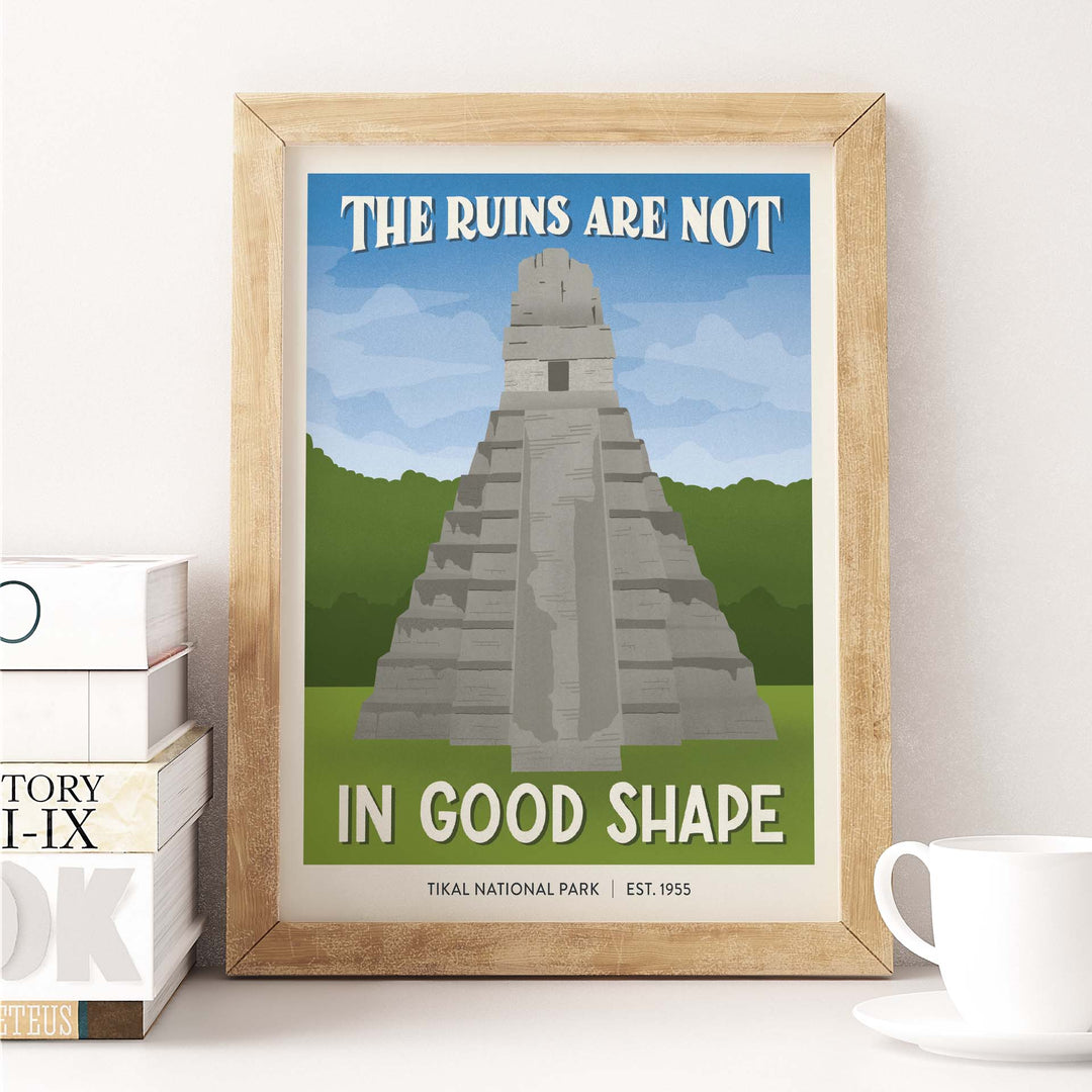 Subpar Parks International Parks - 8x10 Print - Amber Share Design - Tikal National Park (Guatemala) - 
