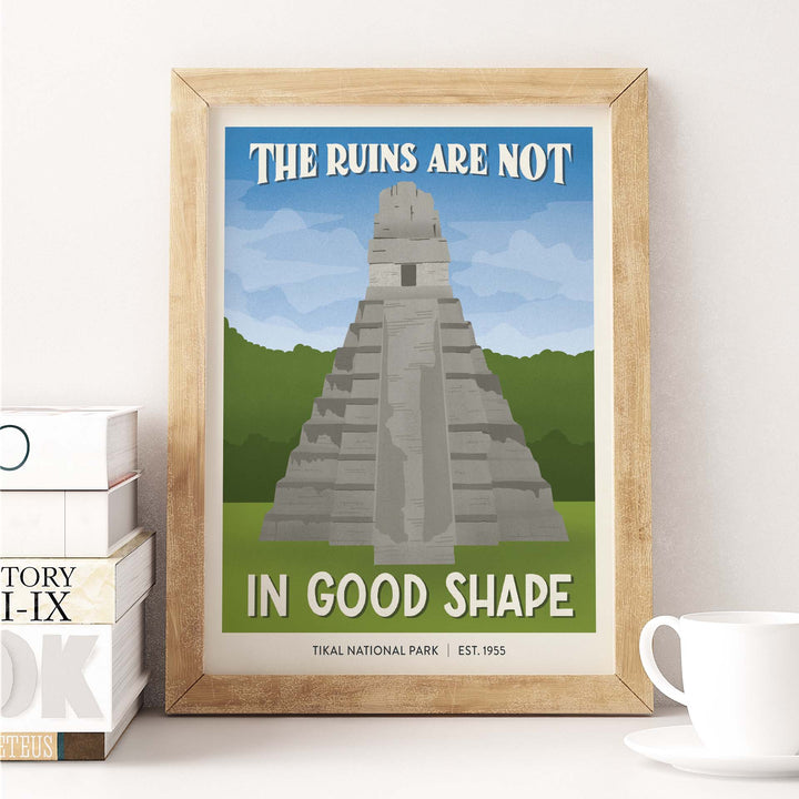 Subpar Parks International Parks - 8x10 Print - Amber Share Design - Tikal National Park (Guatemala) - 