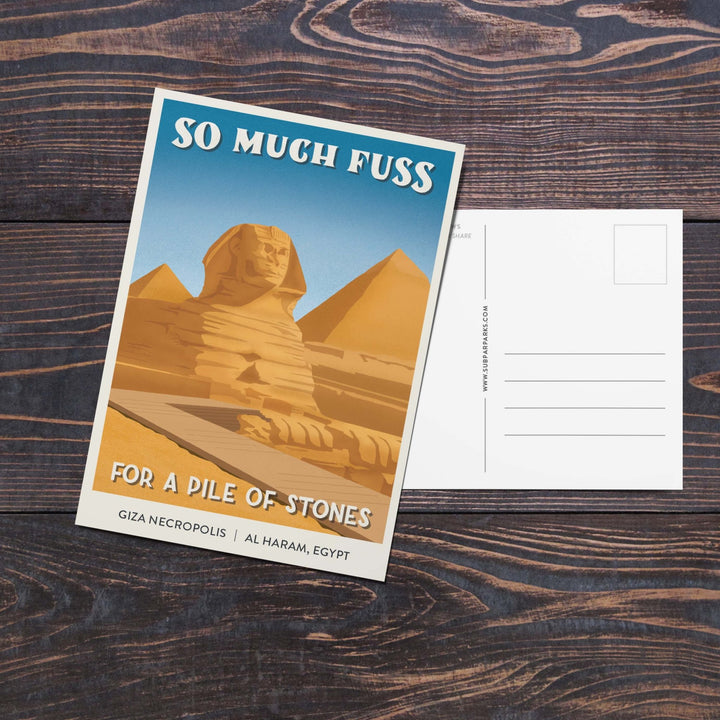 Subpar Parks International Parks - Postcard - Amber Share Design - Giza Necropolis (Egypt) - 