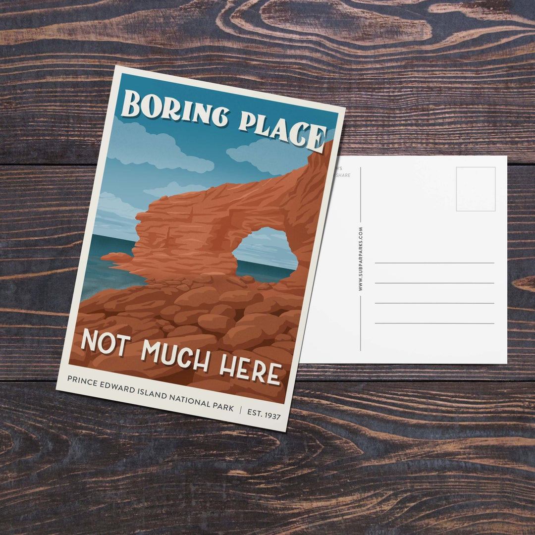 Subpar Parks International Parks - Postcard - Amber Share Design - Prince Edward Island National Park (Canada) - 