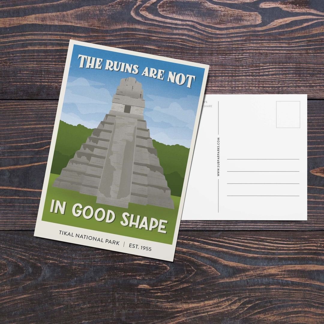 Subpar Parks International Parks - Postcard - Amber Share Design - Tikal National Park (Guatemala) - 