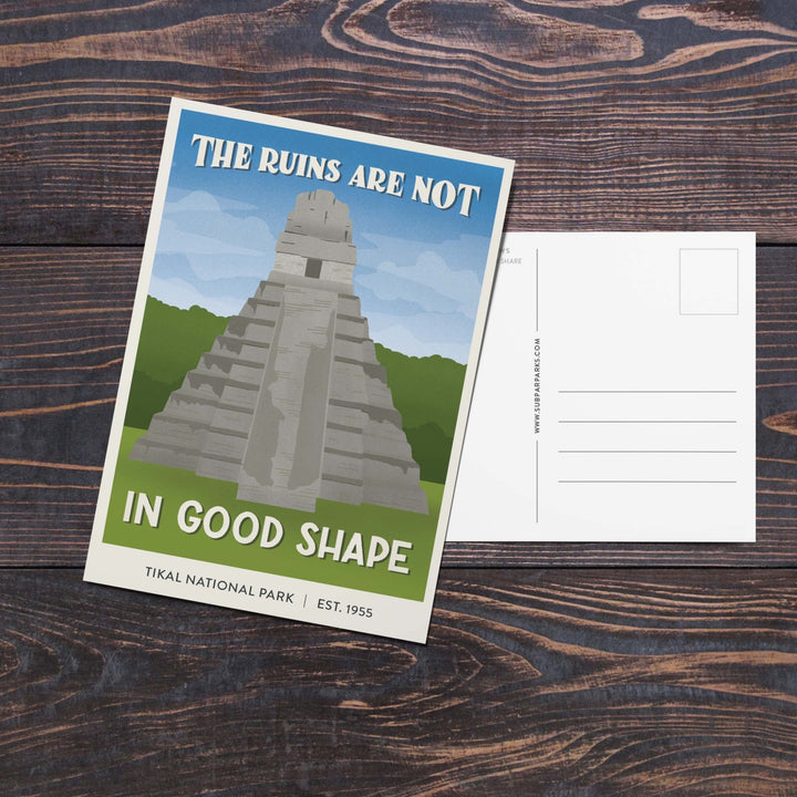 Subpar Parks International Parks - Postcard - Amber Share Design - Tikal National Park (Guatemala) - 