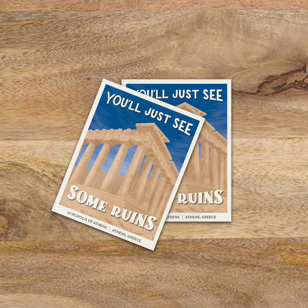 Subpar Parks International Parks - Sticker (Singles) - Amber Share Design - Acropolis of Athens (Greece) - 