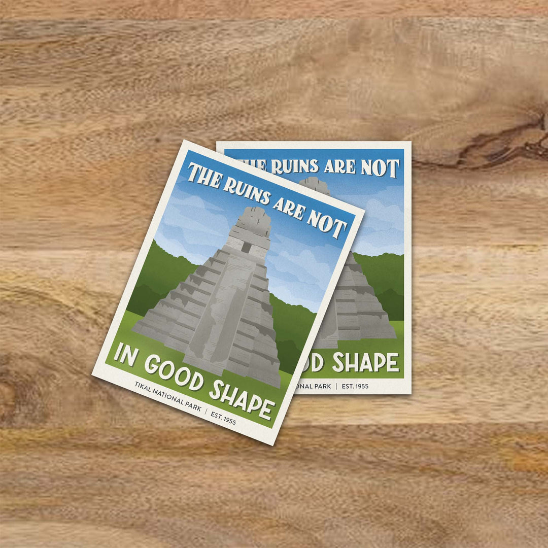 Subpar Parks International Parks - Sticker (Singles) - Amber Share Design - Tikal National Park (Guatemala) - 
