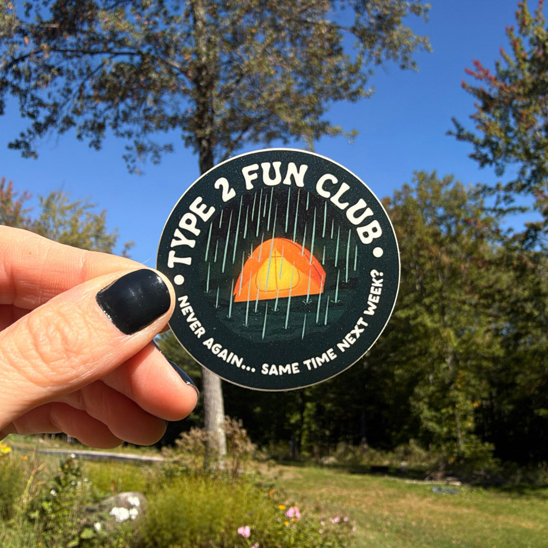 Type 2 Fun Club Vinyl Sticker - Amber Share Design - 