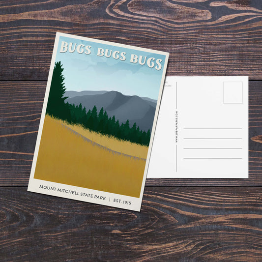 Subpar Parks American State Parks Postcards - Amber Share Design-Mount Mitchell State Park (NC)--