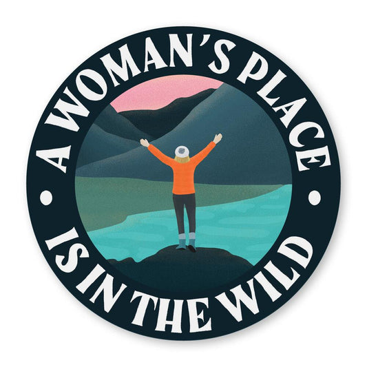 A Woman's Place Is In The Wild Sticker - Amber Share Design-Default Title--
