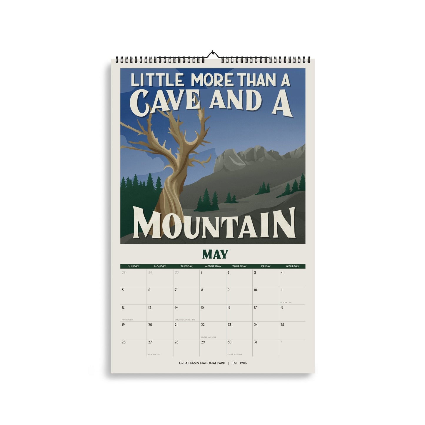 Subpar Parks 2024 Illustrated National Parks Calendar & 2024 No Limits Planner Bundle - Amber Share Design-Deep Teal--