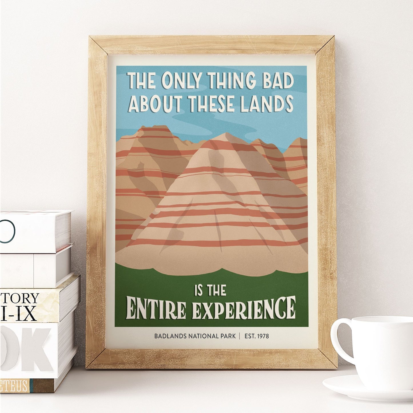 Subpar Parks 8x10 Print - Amber Share Design-Badlands--