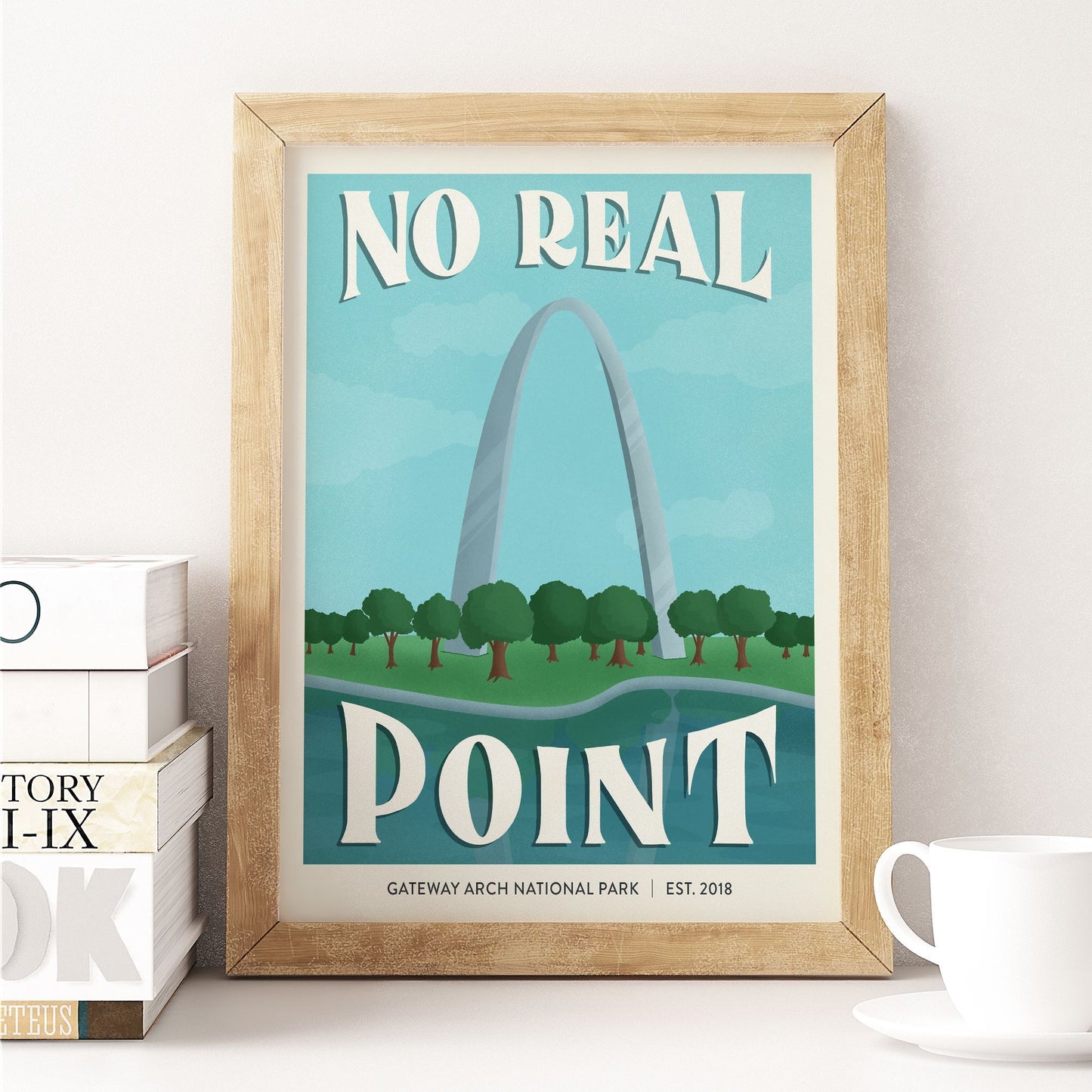 Subpar Parks 8x10 Print - Amber Share Design-Gateway Arch--