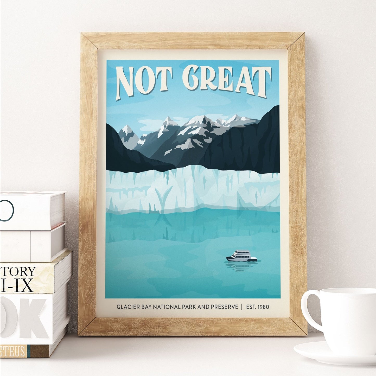 Subpar Parks 8x10 Print - Amber Share Design-Glacier Bay--