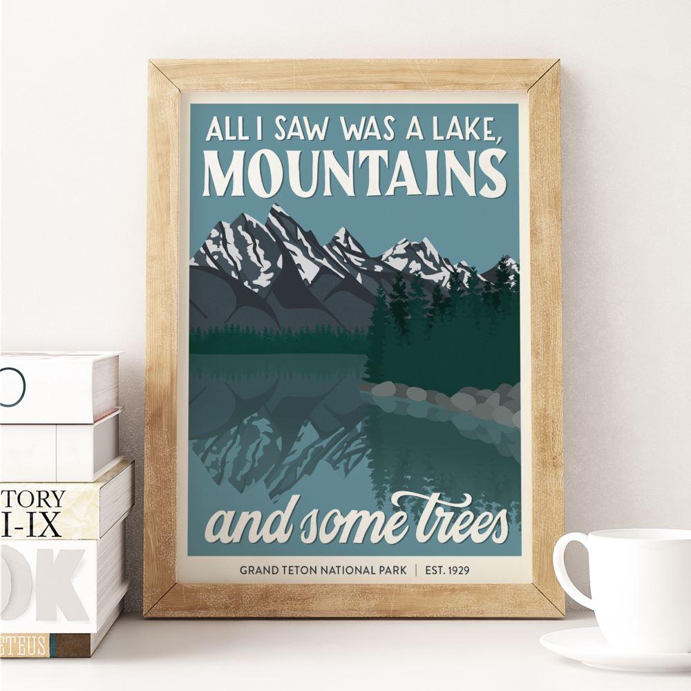 Subpar Parks 8x10 Print - Amber Share Design-Grand Teton--